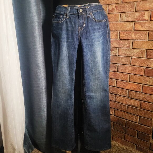 GAP Women's 1969 Med Wash Blue Bootcut Jeans - Size 2A - Picture 3 of 11